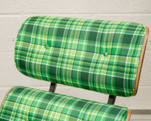 Load image into Gallery viewer, Plaid Lounge Chair and Ottoman
