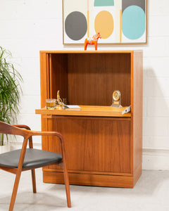 Teak Desk Combo Cabinet