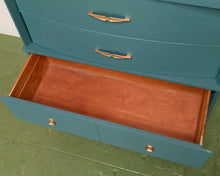 Load image into Gallery viewer, Dusty Blue Highboy Dresser
