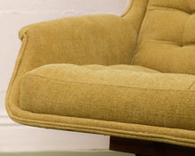 Load image into Gallery viewer, Vintage Green Lounge Chair &amp; Ottoman
