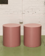 Load image into Gallery viewer, Post Modern Mauve Pedestal Side Table
