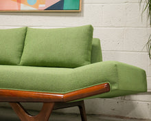 Load image into Gallery viewer, Gondola Armless Sofa in Green
