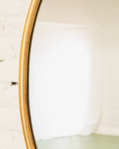 Oval Gold Mirror