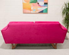 Load image into Gallery viewer, Desmond Fuchsia (Royale Berry) Sofa 72&quot;
