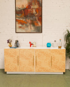 Faux Burl Credenza