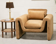 Load image into Gallery viewer, Skylark Caramel Velvet Chair
