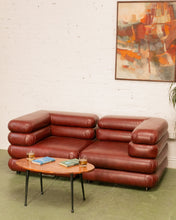 Load image into Gallery viewer, Elodie 2 Piece Modular Loveseat in Brown Leather
