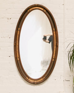 Oval Italian Antique Mirror