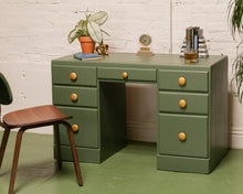 Load image into Gallery viewer, Army Green Deco Desk
