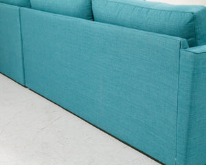 Michonne Sectional Sofa in Bennett Peacock