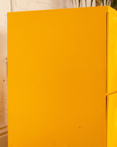 1970s Akro-Mils Yellow Plastic File Cabinets