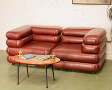 Load image into Gallery viewer, Elodie 2 Piece Modular Loveseat in Brown Leather
