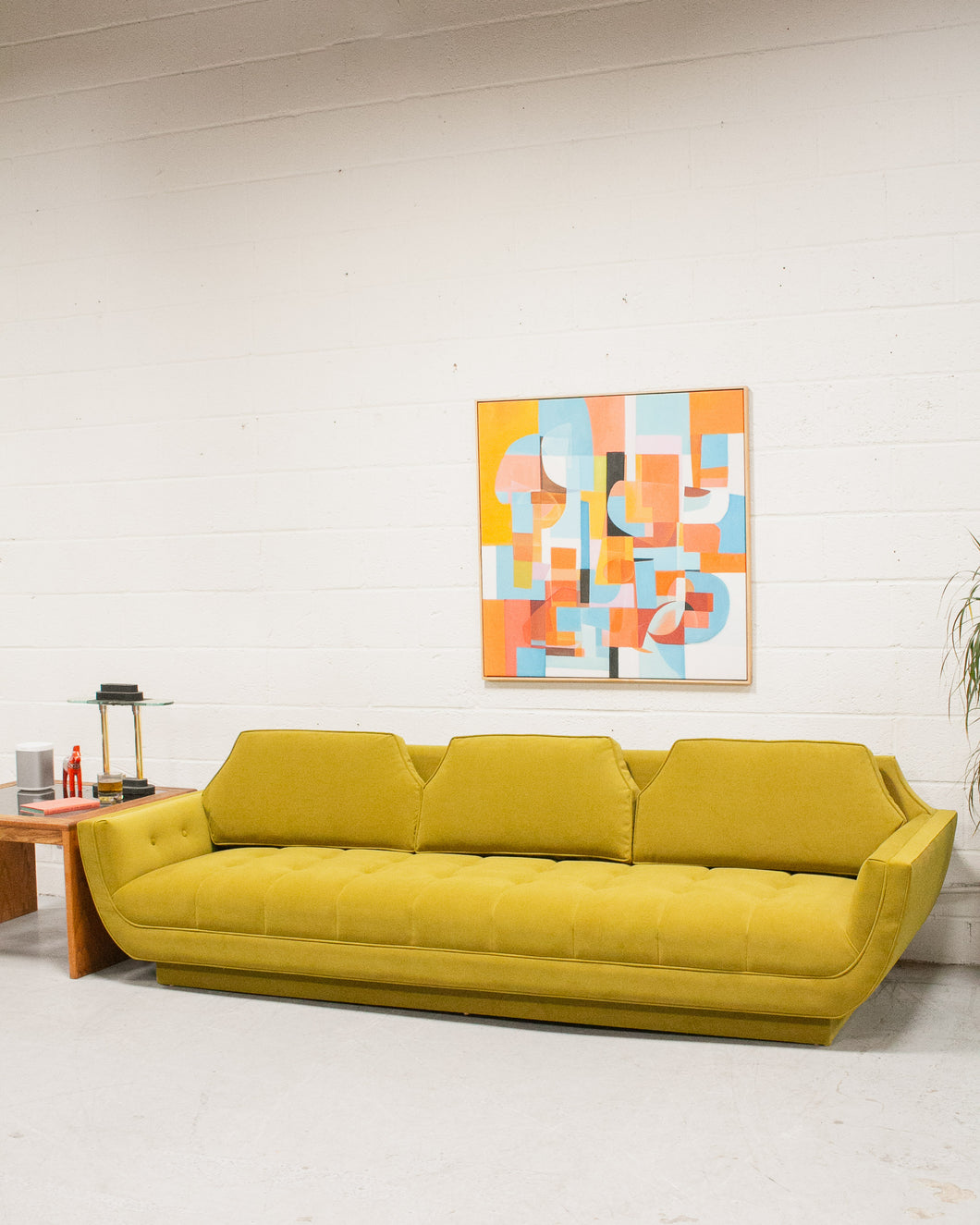 Tabatha Sofa in Chartreuse