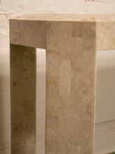 Load image into Gallery viewer, Maitland Smith Tessellated Marble Console Entry Table
