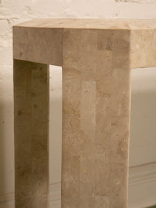 Maitland Smith Tessellated Marble Console Entry Table