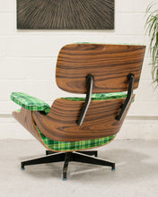 Load image into Gallery viewer, Plaid Lounge Chair and Ottoman
