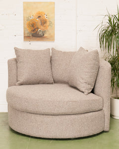 Bianca Swivel Chair in Goodwin Latte