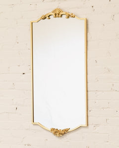 Rectangle Gold Ornate Mirror