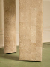 Load image into Gallery viewer, Maitland Smith Tessellated Marble Console Entry Table
