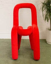 Load image into Gallery viewer, Red Tubular Lounge Chair
