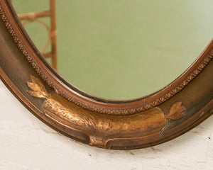 Oval Italian Antique Mirror