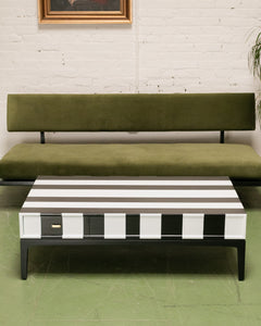 Black & White Stripped Coffee Table