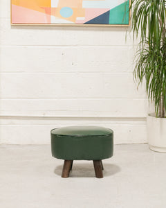 Chunky Green Ottoman