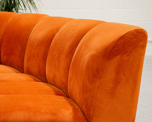 Burnt Orange Chic Circle Sofa