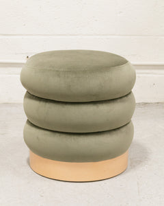 Slate Green and Oak Stool