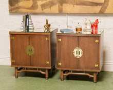 Load image into Gallery viewer, Pair of Vintage Hollywood Regency Nightstands
