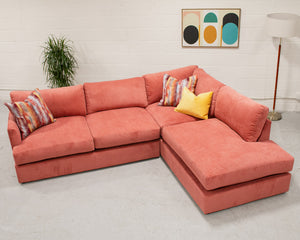 Michonne Sectional Sofa in Parallel Paprika