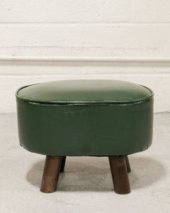 Chunky Green Ottoman