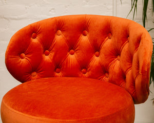 Valentino Stool in Burnt Orange