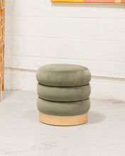 Load image into Gallery viewer, Slate Green and Oak Stool
