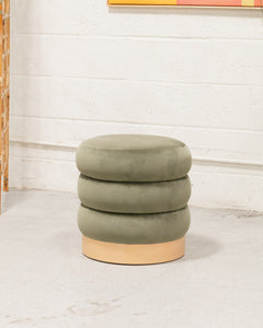 Slate Green and Oak Stool