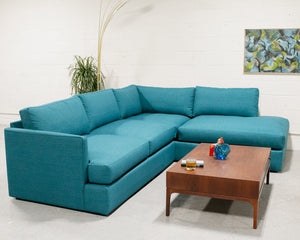 Michonne Sectional Sofa in Bennett Peacock