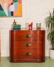 Load image into Gallery viewer, Art Deco 3 Drawer Chest of Drawers
