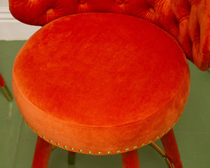 Valentino Stool in Burnt Orange