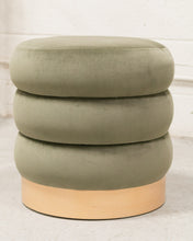 Load image into Gallery viewer, Slate Green and Oak Stool
