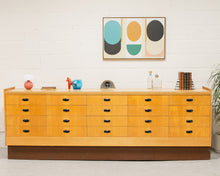 Load image into Gallery viewer, Long Mid Century Chest of Drawers Credenza
