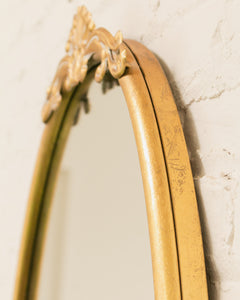 Oval Gold Mirror