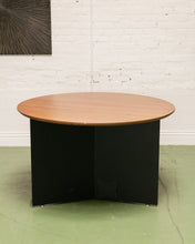 Load image into Gallery viewer, Round Walnut Table with Sculptural Base
