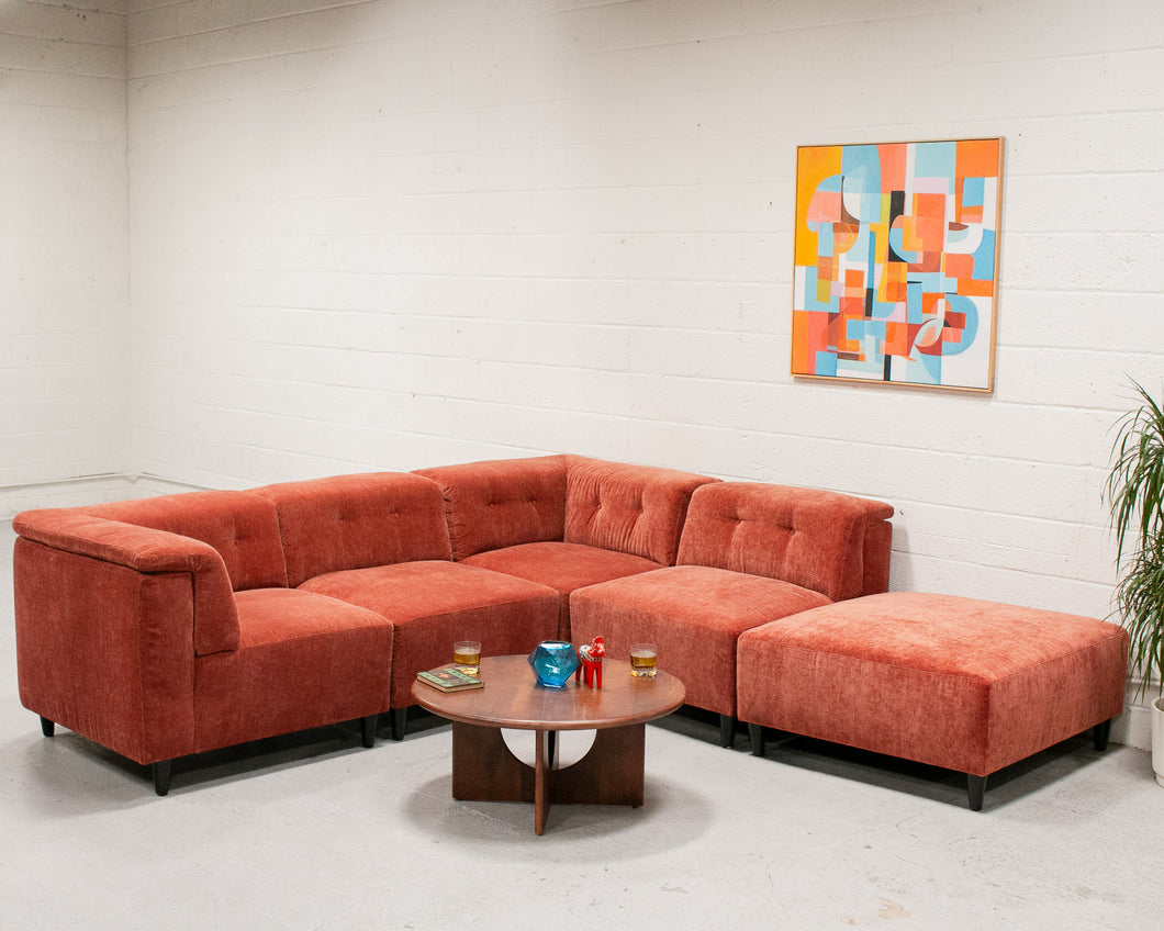 5 Piece Chelsea Sofa in Paprika