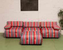 Load image into Gallery viewer, Striped Low Profile Modular Sofa
