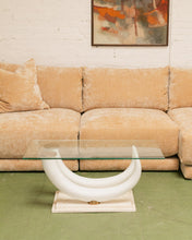 Load image into Gallery viewer, Chic Italian 80s Pucci Resin Tusk Design on Marble Base
