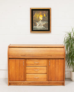 Tambour Desk Chest of Drawers