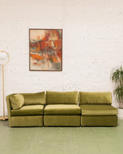 Load image into Gallery viewer, Vintage Modular Green Sofa
