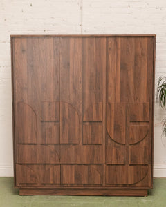 Brutalist Modern Armoire