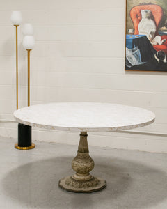 Faux Marble Hollywood Regency Table