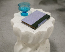 Load image into Gallery viewer, Twisted Speckled Terrazzo Fiberglass Side Table/End Table
